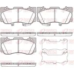 Sada brzdových destiček, kotoučová brzda REMSA 1685.02