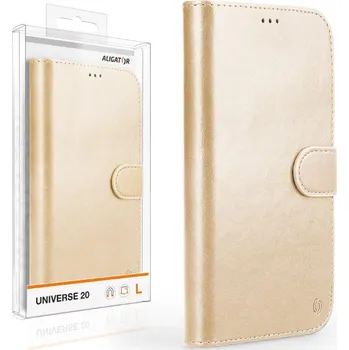 Pouzdro na mobilní telefon Pouzdro ALIGATOR UNIVERSE 20, velikost L (150*72), zlatá