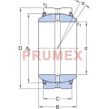 SKF GE 50 ESX-2LS kloubové ložisko ocel/ocel