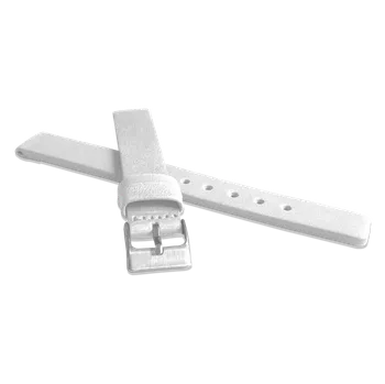 Řemínek na hodinky LAVVU Bílý hladký řemínek PLAIN z luxusní kůže Top Grain - 12 LSCUW12
