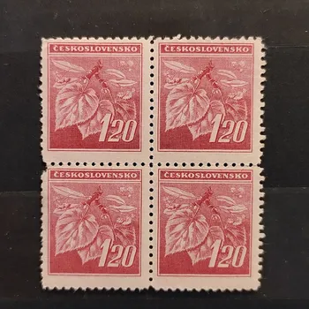Sběratelství Čtyřblok ČSR, 120 h, Pof.378**