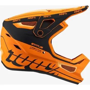 Helma na motorku Přilba STATUS, 100% - USA (oranžová/černá)
