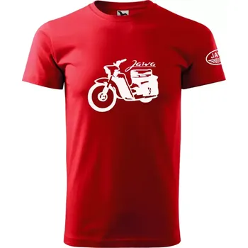 Pánské tričko PeM Tričko JAWA pionýr 11T červená L