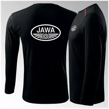 Tričko JAWA dlouhý rukáv 2DR - černá / XXL / bílá