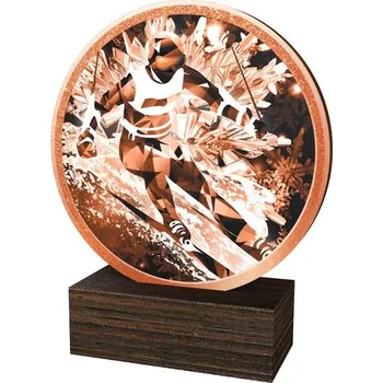 Poháry Bauer Dřevěná plaketa TFRW756 | Sjezdové lyžování