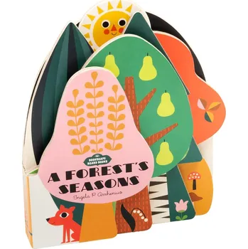 Výuková hračka Chronicle Books Desková kniha krajina: Roční období v lese