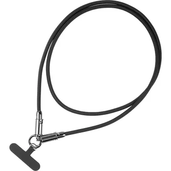 Datový kabel USB‑C kabel 2v1 se smyčkou na krk 1,2 m – černý