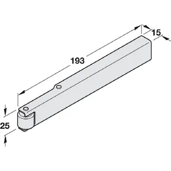 Zavírač dveří Koordinátor DORMA MK 396 stříbr.