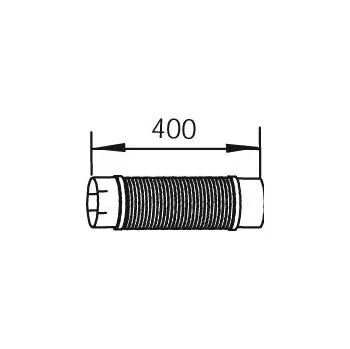 Výfuková trubka Vlnovec, výfukový systém DINEX 48259
