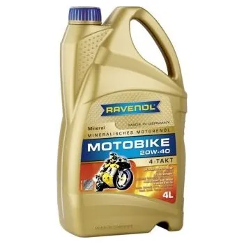 Auto-moto Motorový olej RAVENOL Motobike 4-T Mineral 20W-40 4L