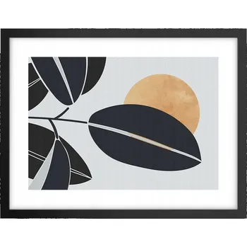 Obraz Obraz plakát v černém rámu do obýváku 40x30 botanika foto na zeď