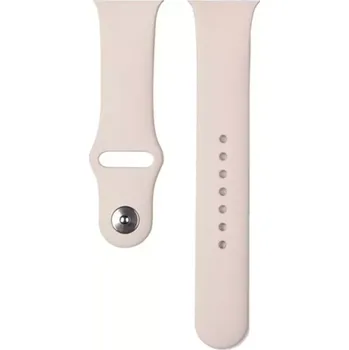 Řemínek na hodinky Devia Náhradní pásek Deluxe Sport k hodinkám Apple Watch béžový, kompatibilní s velikostmi 42mm, 44mm, 45mm, 49mm
