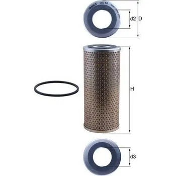 Olejový filtr Olejový filtr MAHLE OX 50D