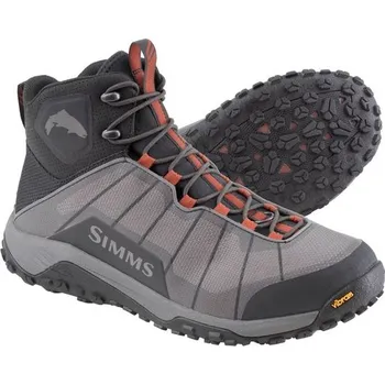 Rybářské oblečení Simms Brodící Boty Flyweight Boot Vibram Sole Steel Grey Velikost: 40