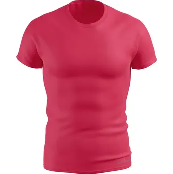 Pánské tričko Pánské funkční triko SLIM krátký rukáv růžová Bamboo Ultra CLASSIC - Růžová / XL