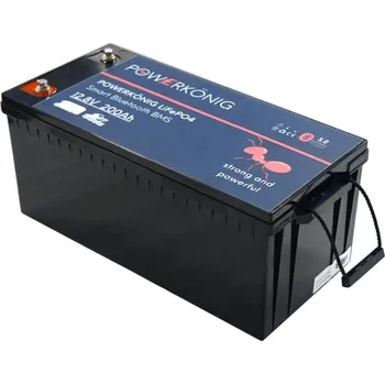 Trakční baterie POWERKÖNIG Baterie POWERKÖNIG® LiFePO4 12,8V 200Ah