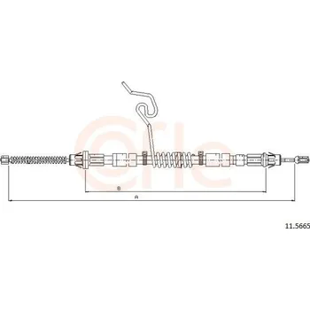 Autodíl Tažné lanko, parkovací brzda COFLE 11.5665