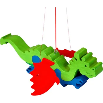 Samolepící dekorace Fauna Dřevěný létající drak na zavěšení