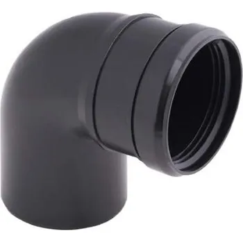 Kouřovod Koleno UV černé PP DN80 - 93°