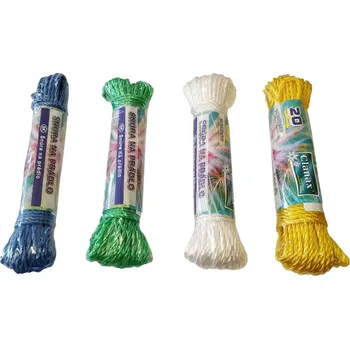 Šňůra na prádlo šňůra prádelní PE 20m mix barev