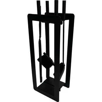 Krbové nářadí nářadí krb. v.60cm, ČER kov, sada 4díl. se stojánkem