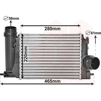 Chladič motoru Chladič turba VAN WEZEL 13014703