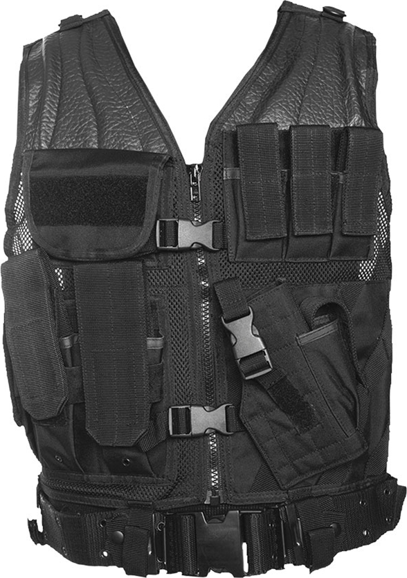 Mil-Tec Taktická vesta USMC černá