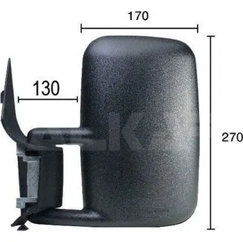 Auto zrcátko Vnější zpětné zrcátko ALKAR ALK9201966