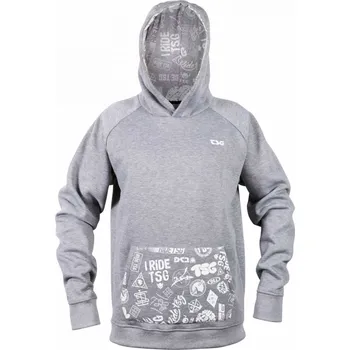 Pánská mikina TSG mikina - hooded sweatshirt sticky dark grey mel (480) velikost: L