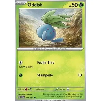 Volný čas Pokémon OBF 001/197 Oddish - Obsidian Flames Stav: Near Mint, Verze: NORMAL