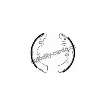 Brzdový systém Sada brzdových čelistí TRW GS8096 - NISSAN