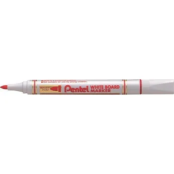 Kancelář Popisovač na bílou tabuli, červená, 2 mm, kuželový hrot, PENTEL MW85-BE