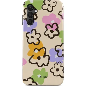 Pouzdro na mobilní telefon Kryt Samsung A15 AURIX pevný Flower Drawing (obal neboli pouzdro na Samsung A15)