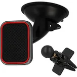 Magnetický držák do auta TopQ TXR černo-červený