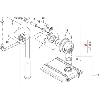 Kotel Ventilátor (85-100kW) JUNKERS , BUDERUS , Bosch 7101454