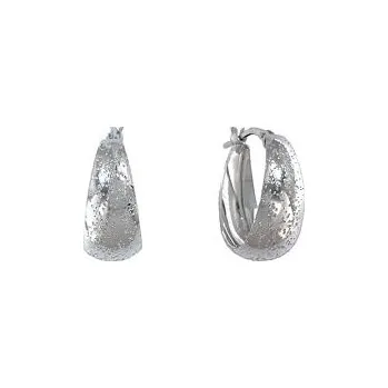 Šperk Stříbrné náušnice gondolky broušené