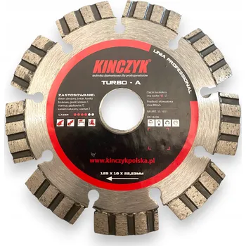 Řezný kotouč KIŃCZYK Diamantový Kotouč Turbo A 125 mm Beton