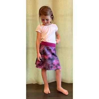 Dívčí sukně dosupliku Dívčí sukně mrazivá kresba růžová 128