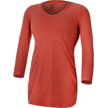 Dámské tričko Little Angel Tričko dámské řasené tenké 3/4 rukáv Outlast® - různé barvy Barva: skořicová, Velikost: M
