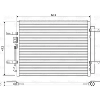 Výparník klimatizace Kondenzátor, klimatizace VALEO 822628