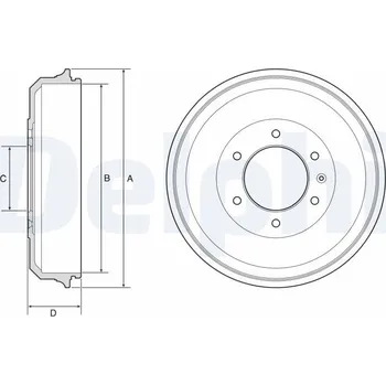 Brzdový buben Brzdový buben DELPHI BF569