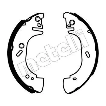 Brzdová čelist Sada brzdových čelistí METELLI 53-0123