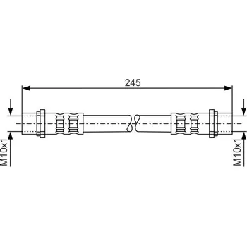 Brzdový systém Brzdová hadice BOSCH 1 987 476 904