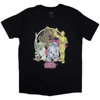 Merch Star Wars: Star Wars Unisex T-shirt: Heroes Neon (xx-large) XXL