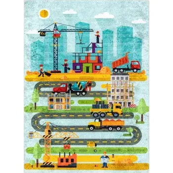 Koberec Dywany Łuszczów Dětský kusový koberec Junior Construction 160x220 cm - SLEVA 3% s kodem radost25