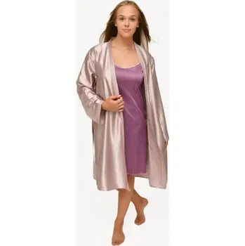 Dámská noční košile Robin - noční košilka Follia satén, 2XL, potisk 118