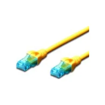 Digitus 15m Cat5e U/UTP síťový kabel Žlutá U/UTP (UTP)