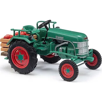 Modelová železnice H0 - TraktorKramer K11 s přepravkou na jablka / Busch 40070