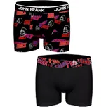 JF2BHYPE07 - pánské boxerky John Frank 2 pack, M, mix vzor
