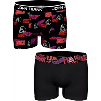 Boxerky JF2BHYPE07 - pánské boxerky John Frank 2 pack, M, mix vzor